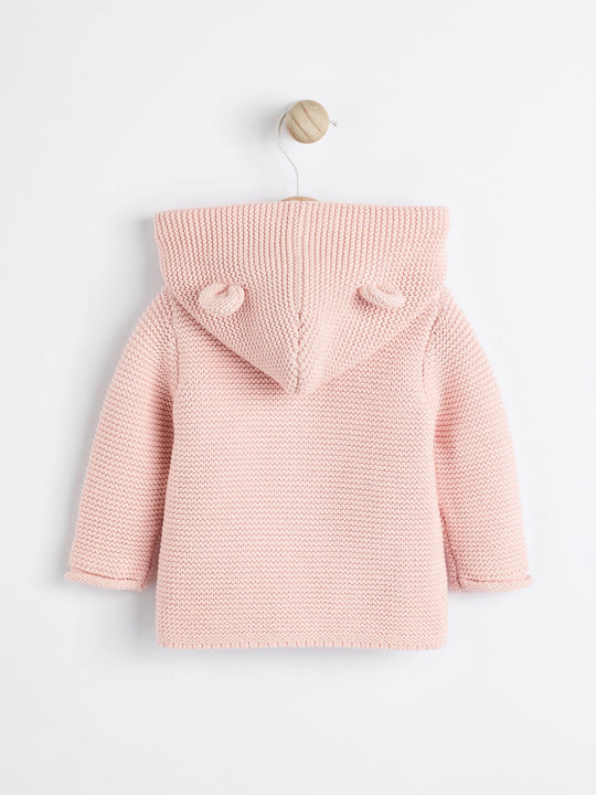 Pink Knitted Baby Cardigan (0mths-2yrs)