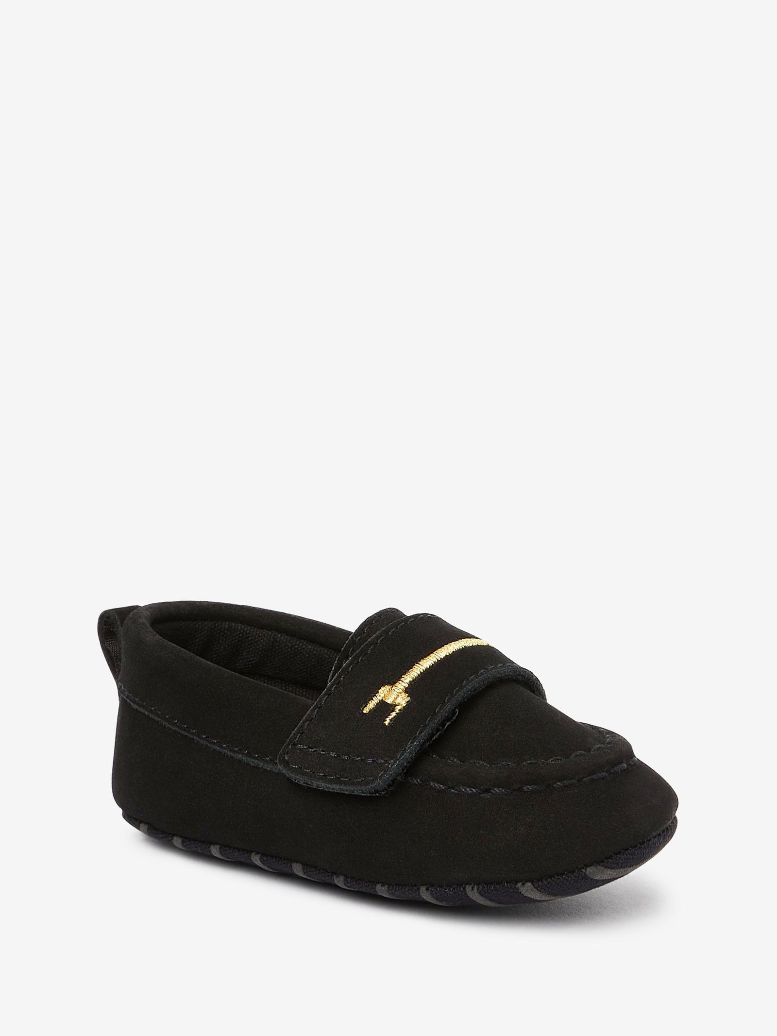 Black Snaffle Baby Shoes