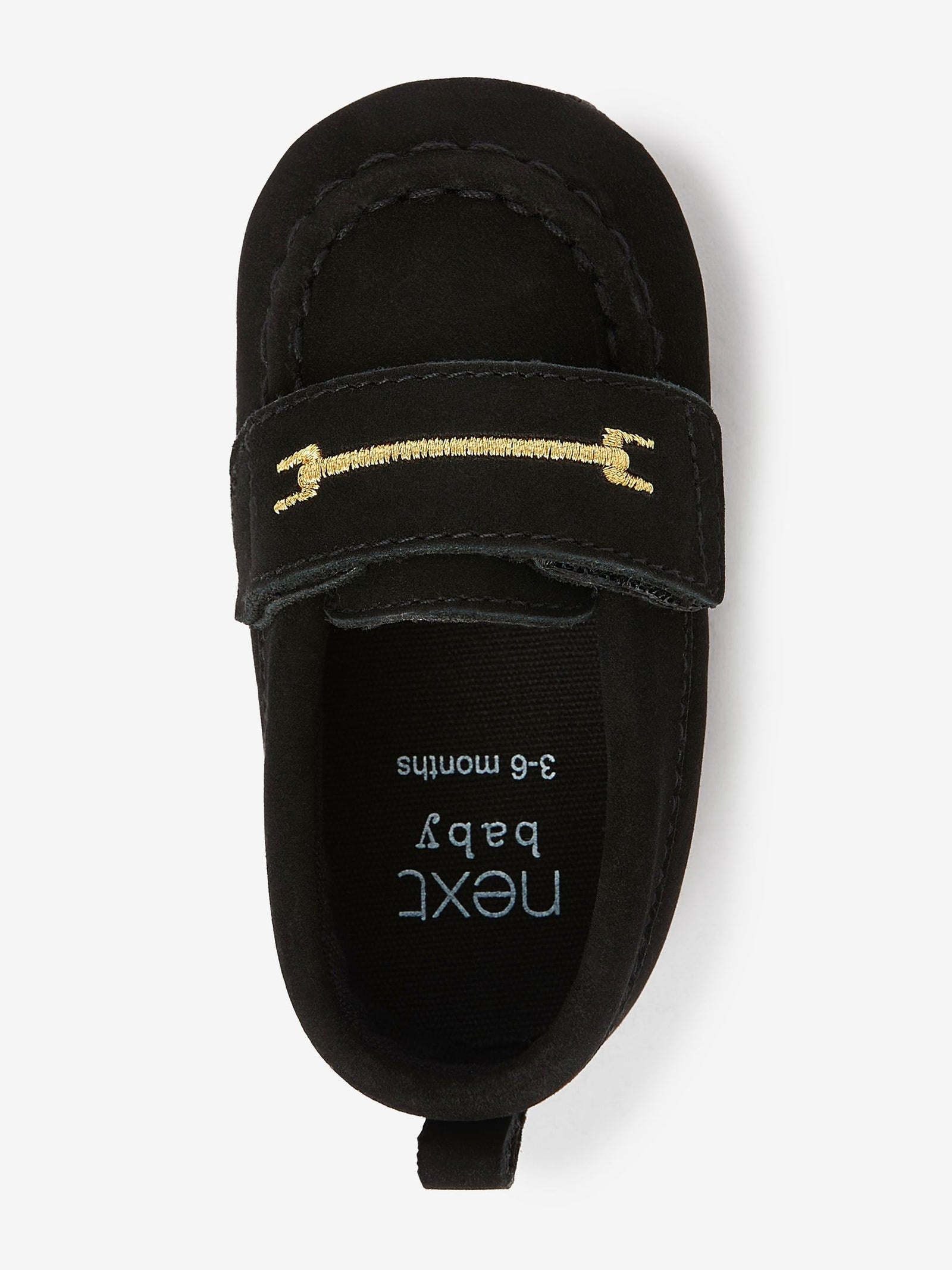 Black Snaffle Baby Shoes