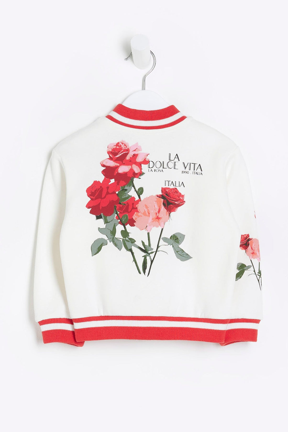 River Island Mini Girls Floral Bomber Jacket