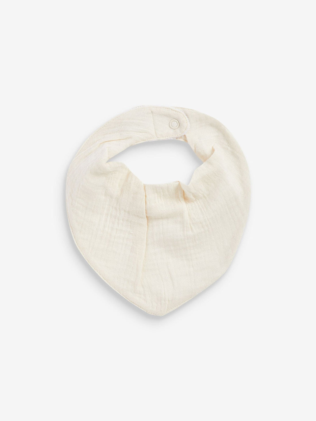 Cream Muslin Baby Dribble Bibs 3 Pack