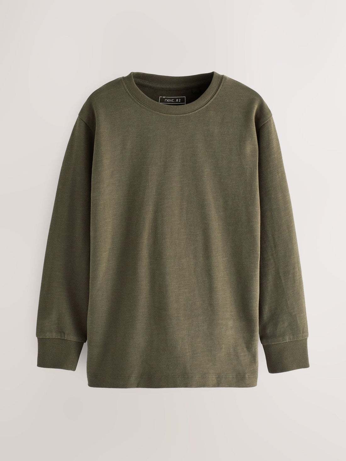 Green Khaki Regular Fit Long Sleeve Cosy T-Shirt (3-16yrs)