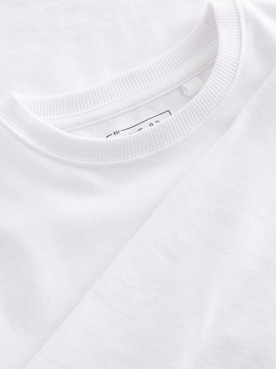 White Regular Fit Long Sleeve Cosy T-Shirt (3-16yrs)