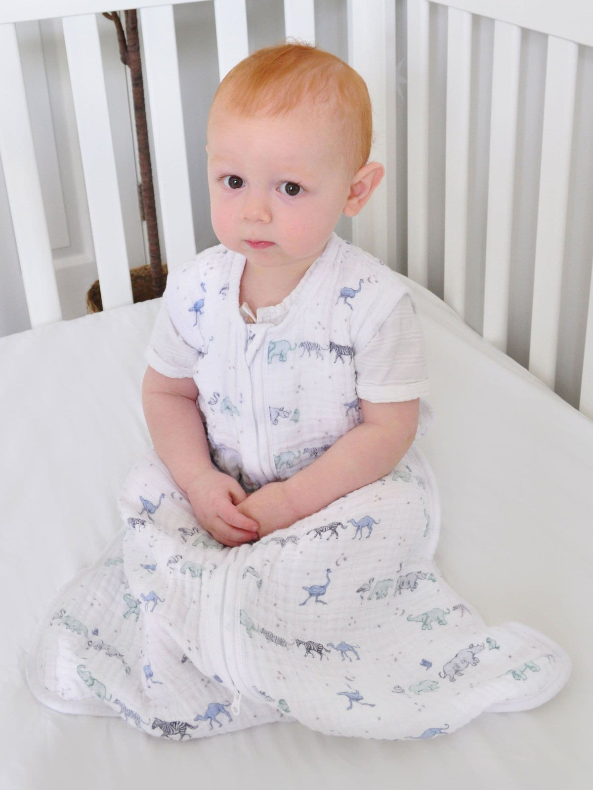 aden + anais Blue 100% Cotton Sleeping Bag