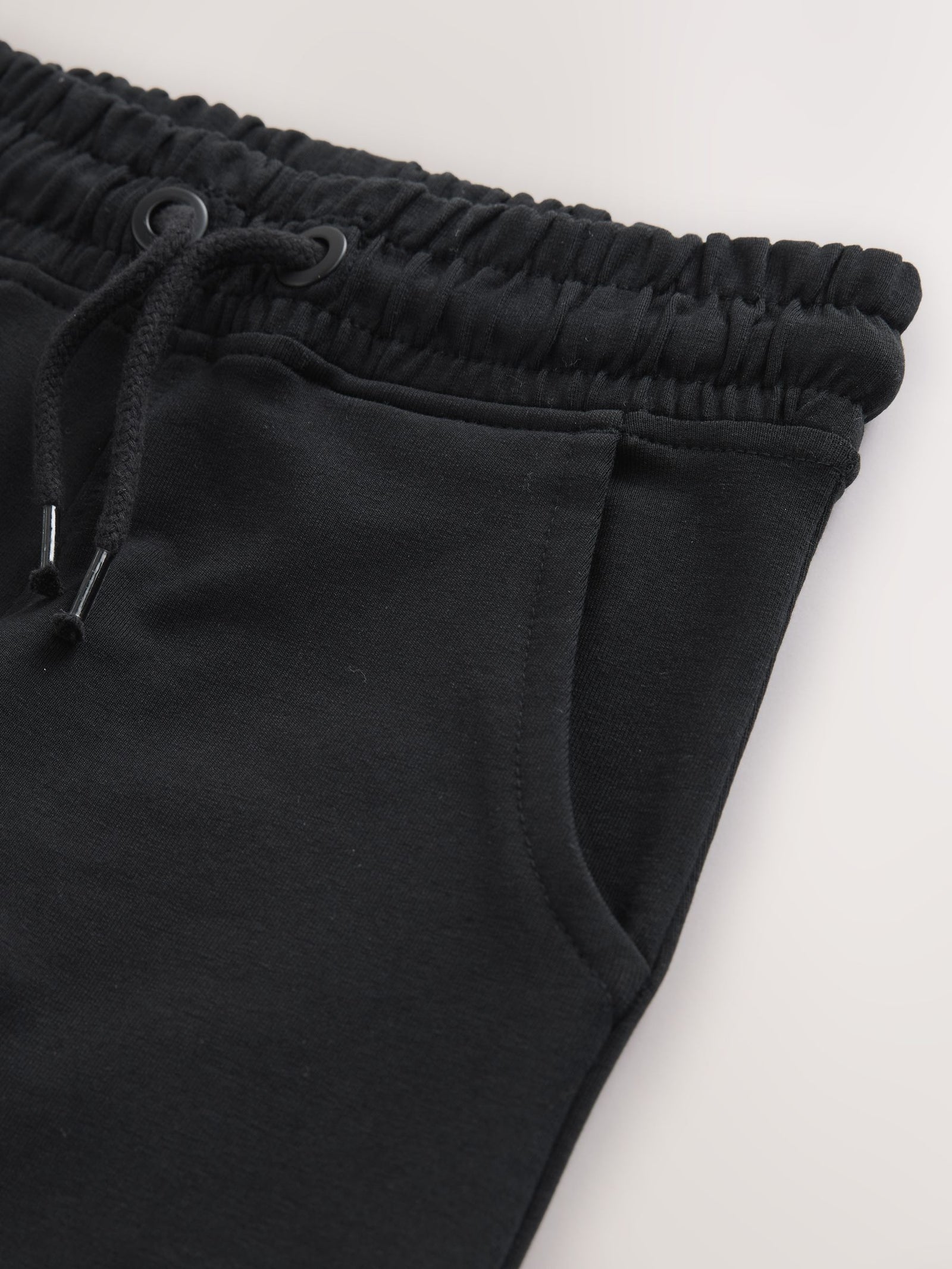 Dark Black Longer Length Skinny Fit Joggers (3-16yrs)