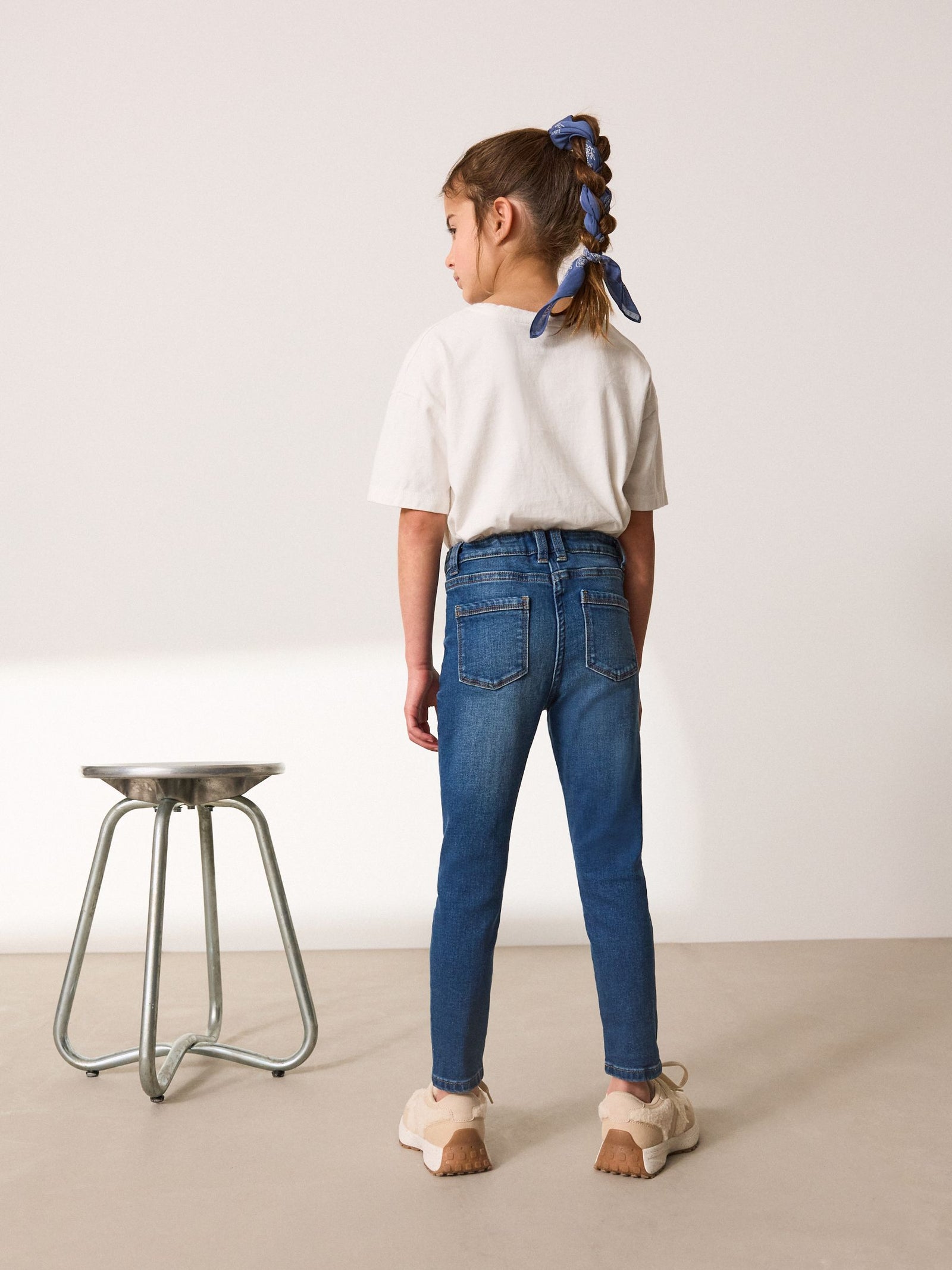Mid Blue Regular Fit Skinny Jeans (3-16yrs)