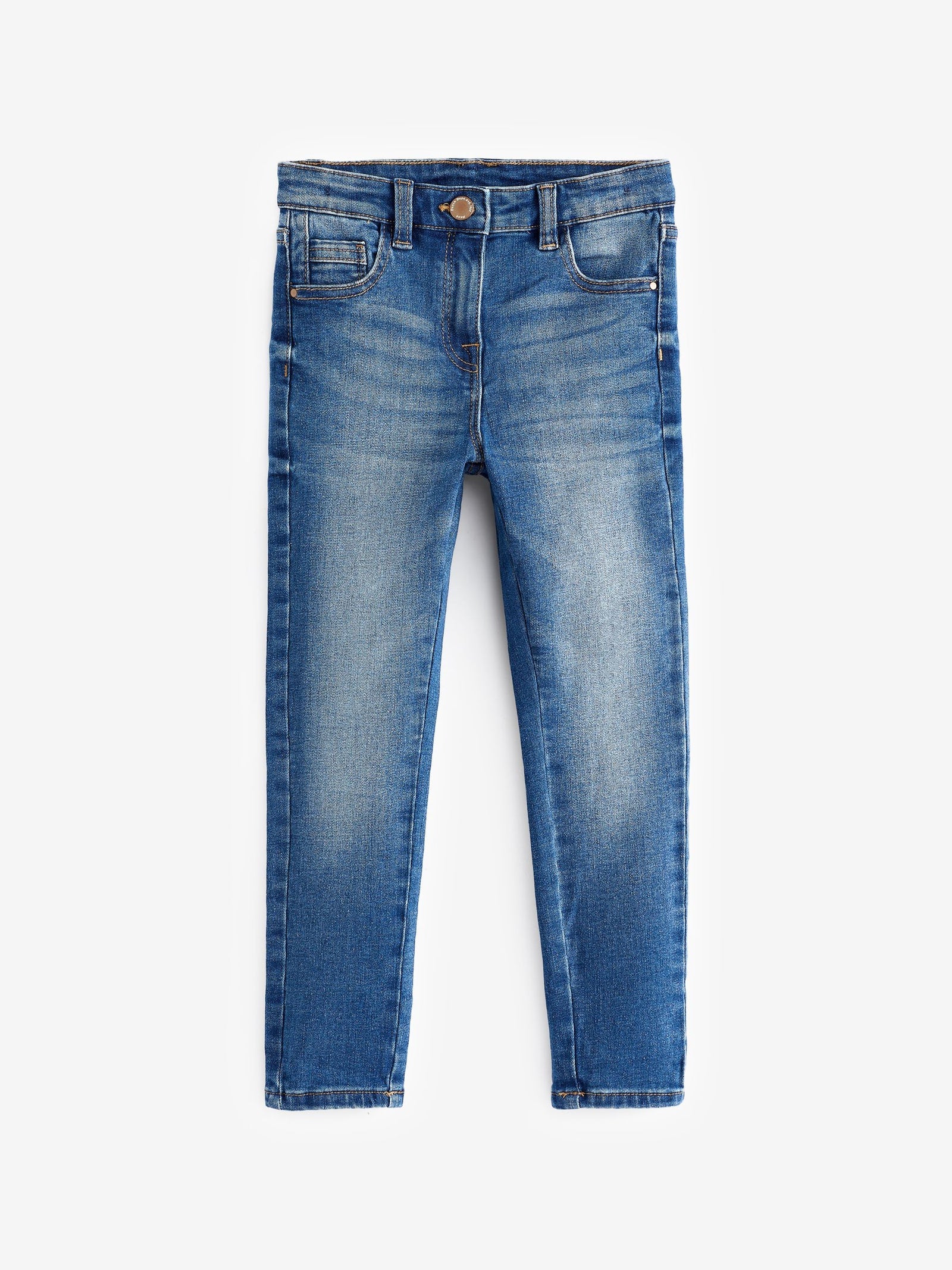 Mid Blue Regular Fit Skinny Jeans (3-16yrs)