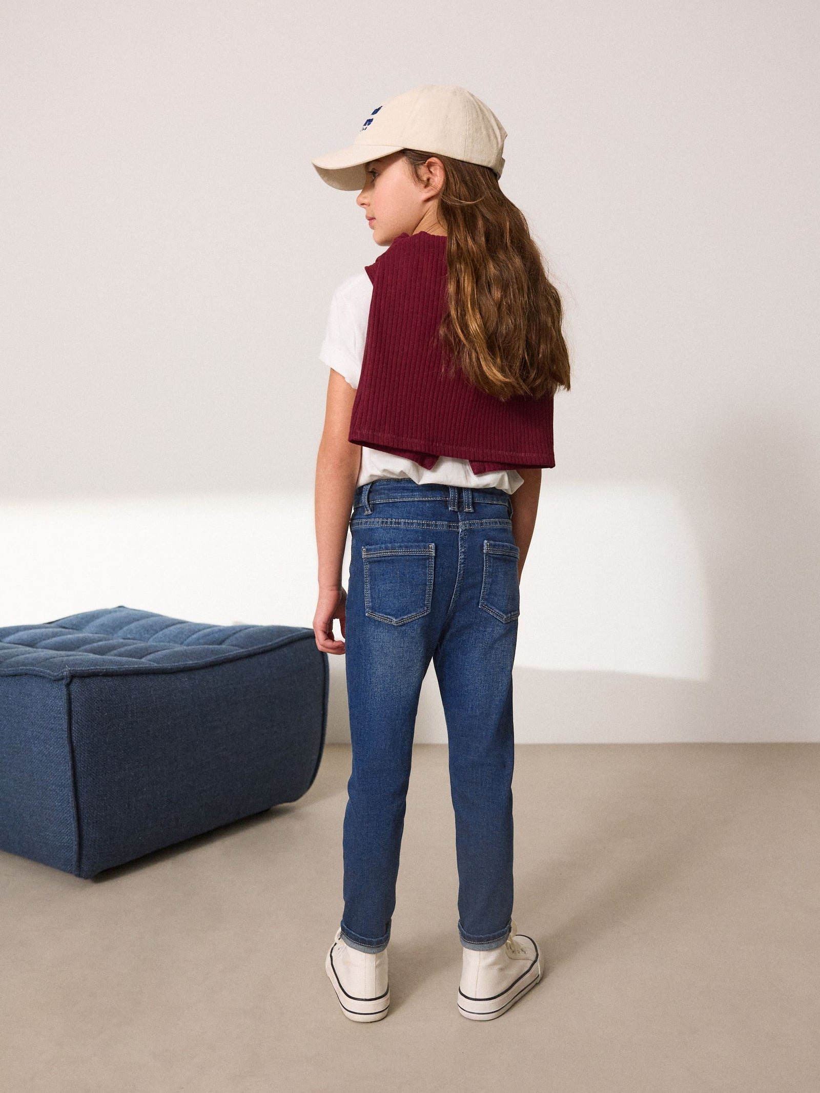 Denim Dark Wash Regular Fit Skinny Jeans (3-16yrs)