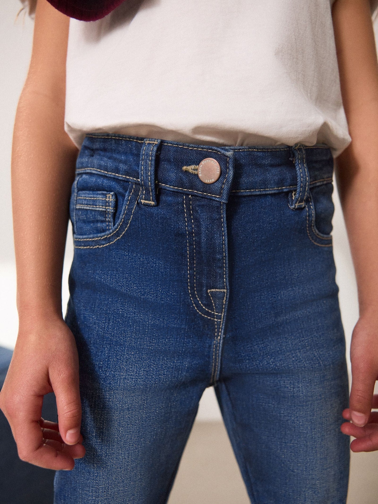 Denim Dark Wash Regular Fit Skinny Jeans (3-16yrs)