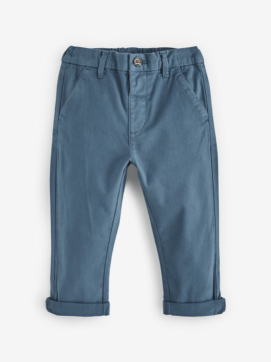 Blue Stretch Chino Trousers (3mths-7yrs)