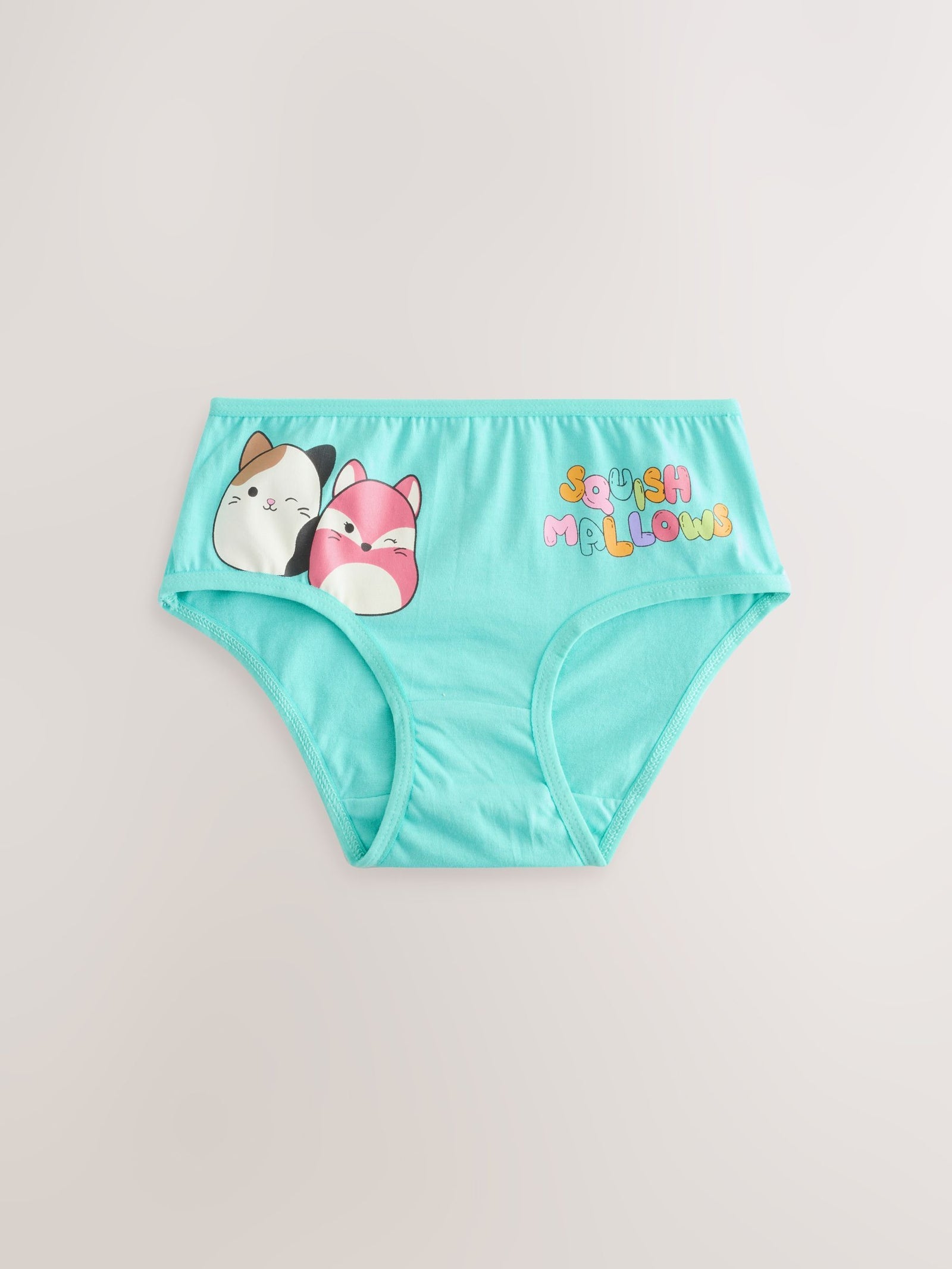 Red/Green 100% Cotton Squishmallow Briefs 5 Pack (5-14yrs)