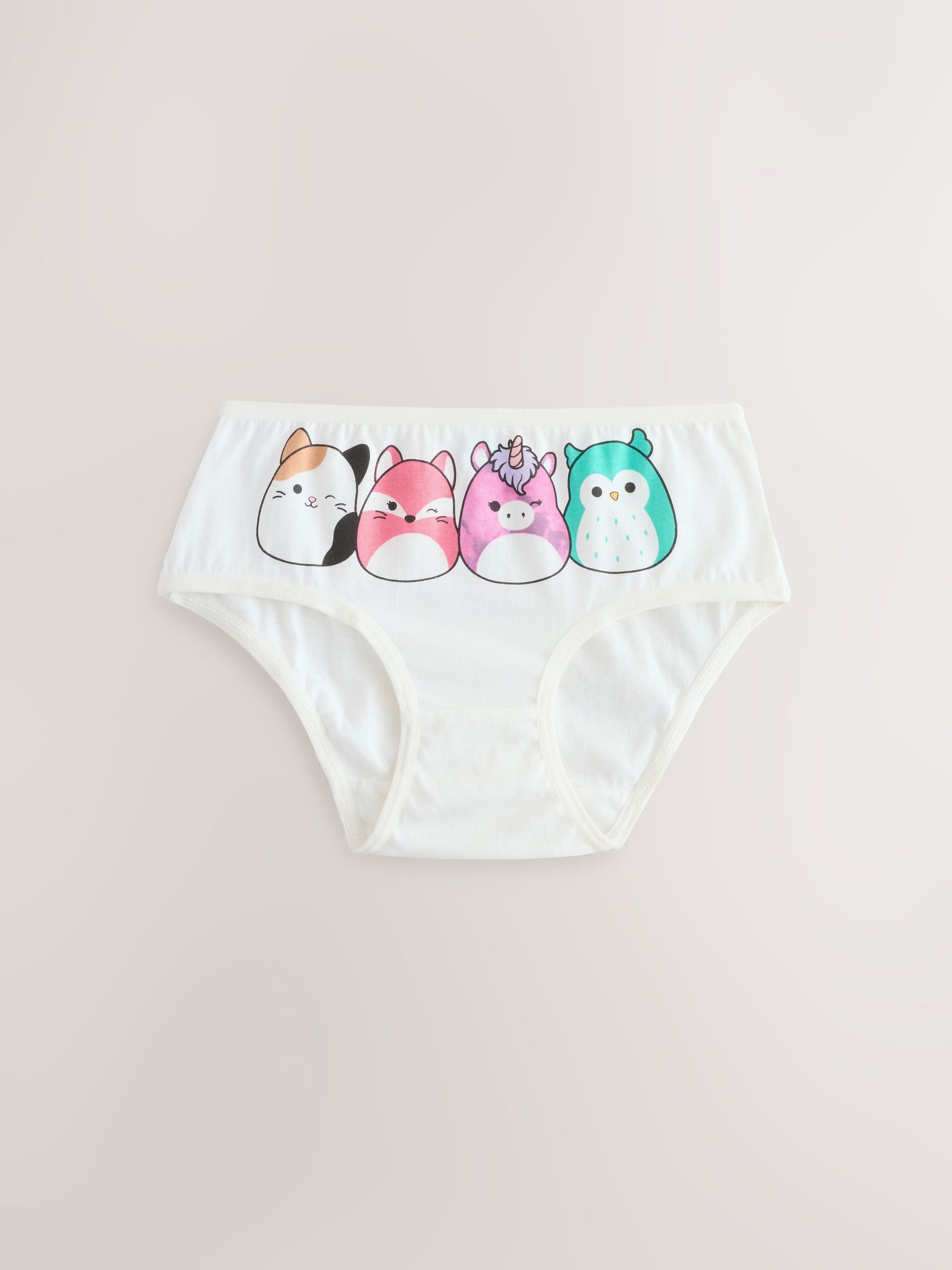 Red/Green 100% Cotton Squishmallow Briefs 5 Pack (5-14yrs)