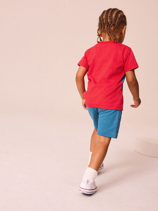 Red/Blue Spider-Man T-Shirt And Shorts Set (3mths-8yrs)