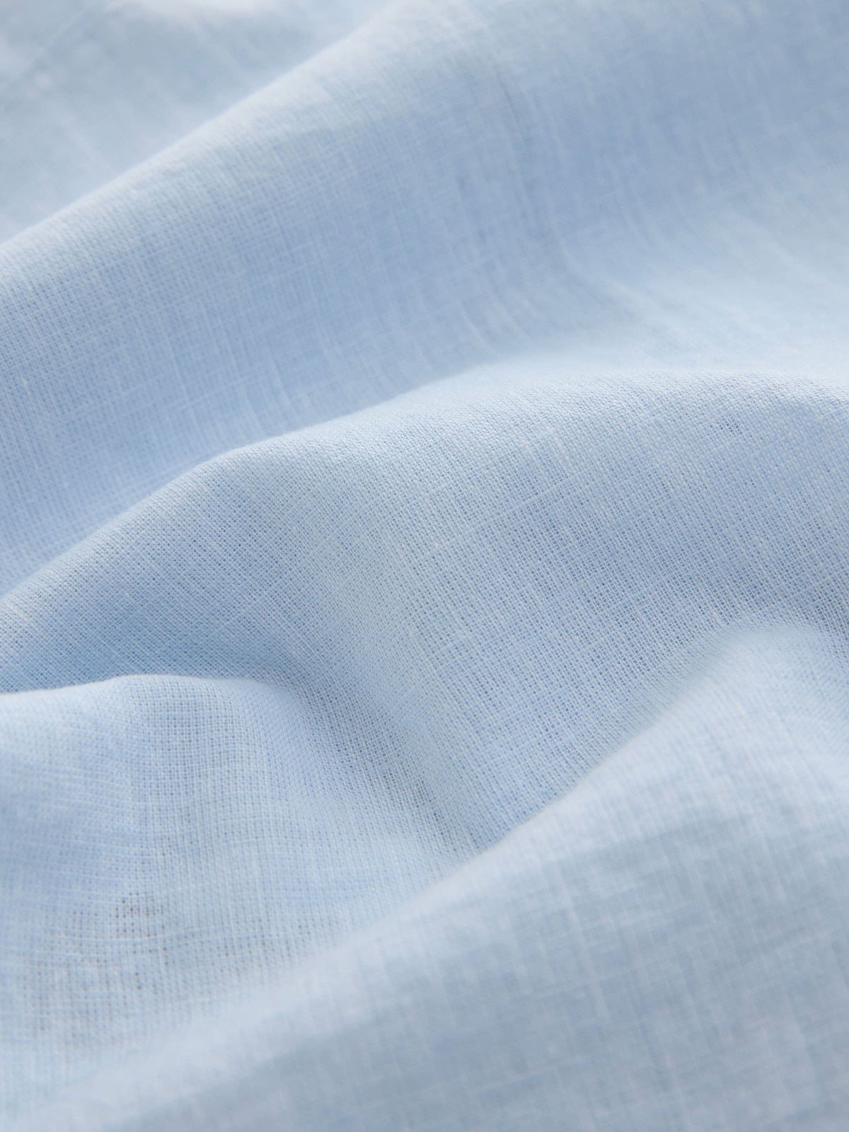 Blue Grandad Collar Linen Mix Shirt (3mths-7yrs)