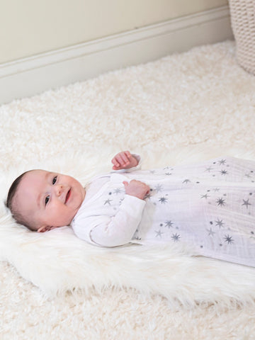 aden + anais White 100% Cotton Sleeping Bag