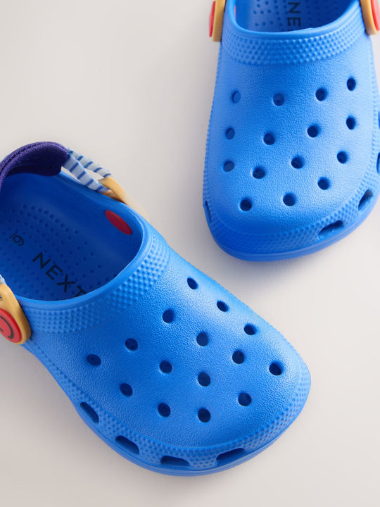 Blue Tape Strap Clogs
