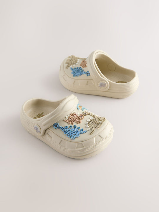 Neutral Dino Clogs