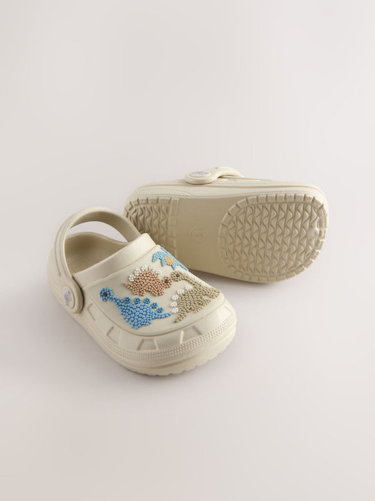 Neutral Dino Clogs