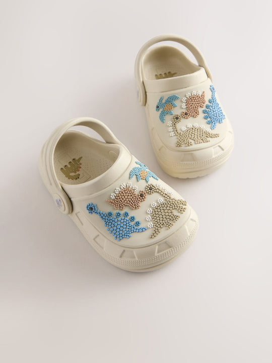 Neutral Dino Clogs