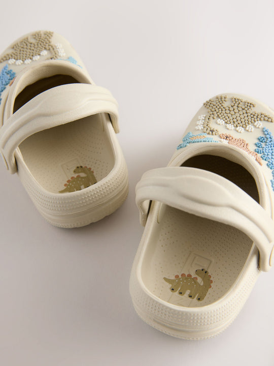 Neutral Dino Clogs