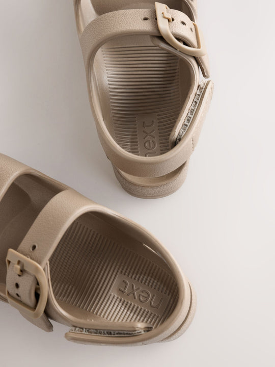 Neutral Double Buckle Ankle Strap EVA Sandals