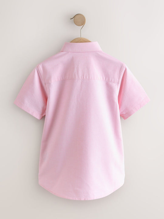Pink Short Sleeve Premium Oxford Shirt (3-17yrs)