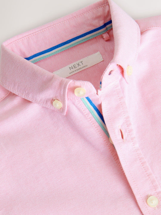 Pink Short Sleeve Premium Oxford Shirt (3-17yrs)
