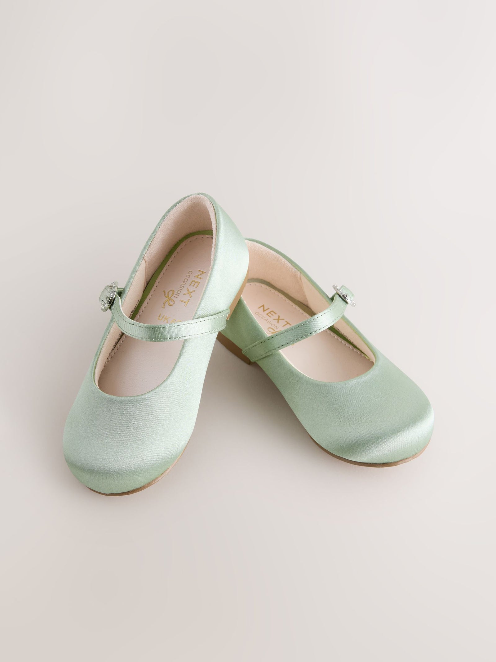 Green Wide Fit (G) Flower Girl Occasion Mary Jane Shoes
