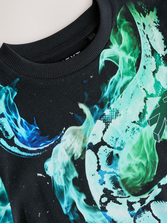 Black Snake Regular Fit Short Sleeve All-Over Print T-Shirt (3-16yrs)