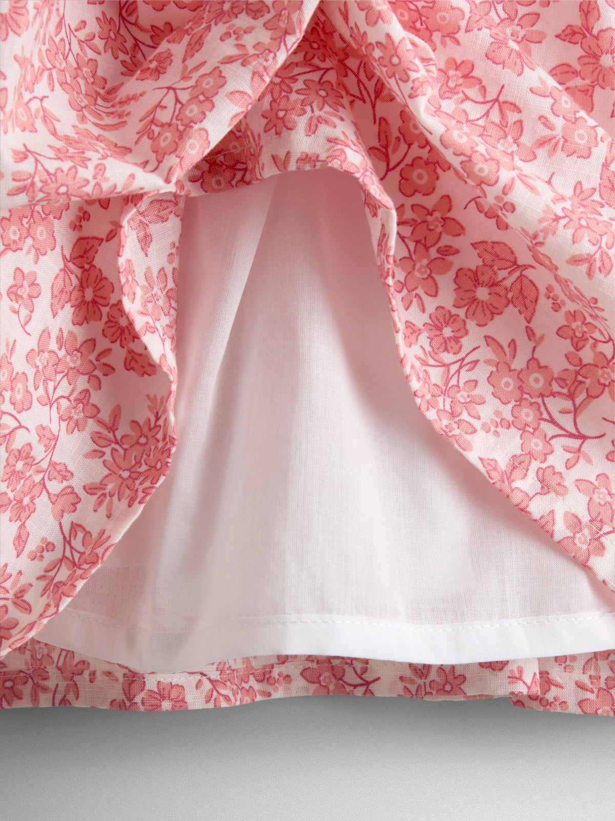 JoJo Maman Bébé Light Pink Garden Floral Smocked Woven Dress