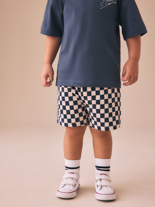 Blue Jersey Shorts (3mths-7yrs)