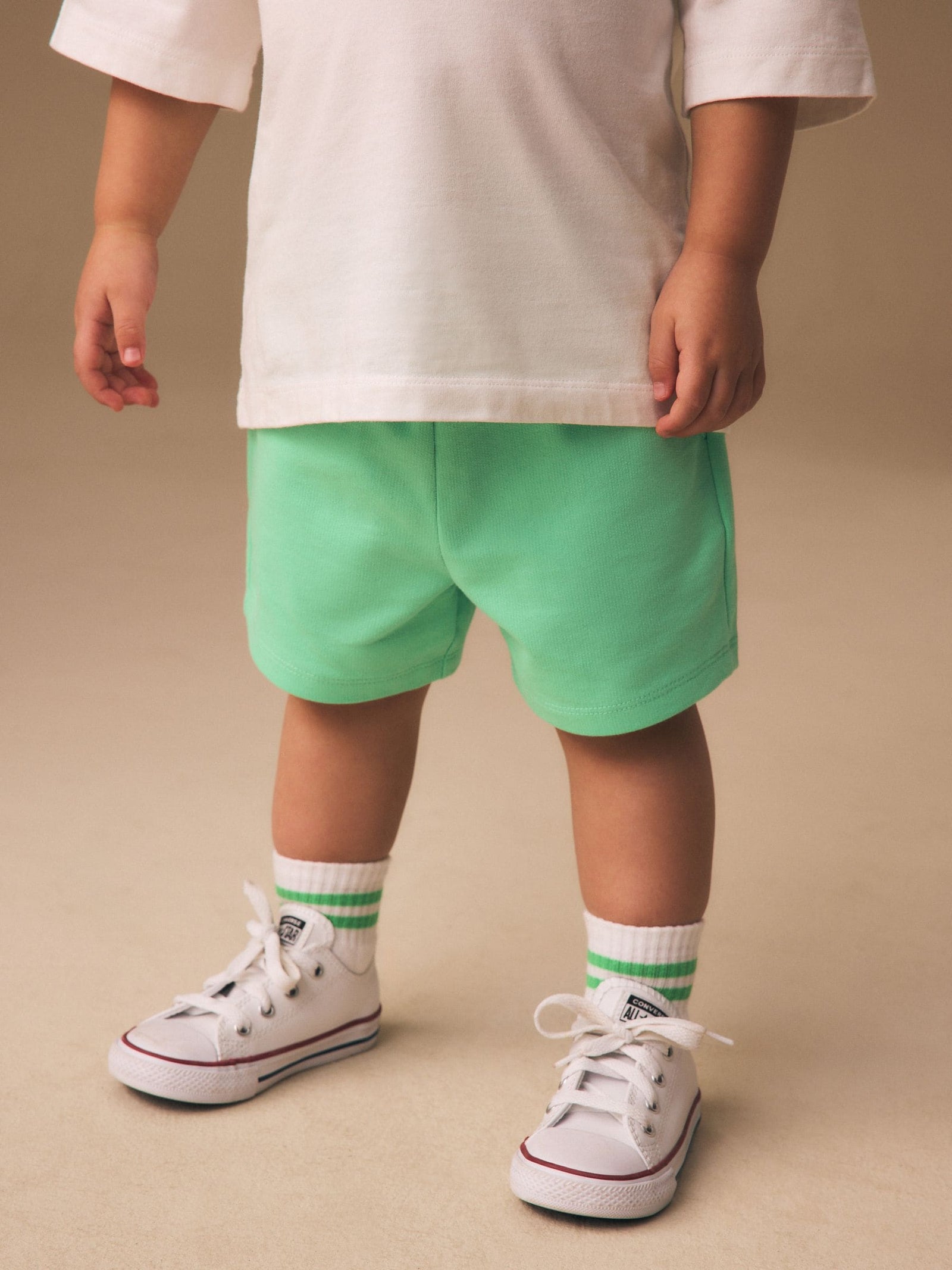 Bright Green Jersey Shorts (3mths-7yrs)