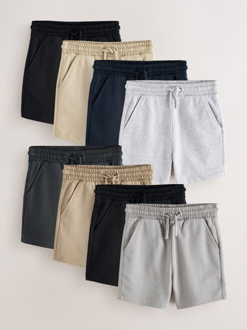 Black/Grey Shorts 8 Pack (3mths-7yrs)