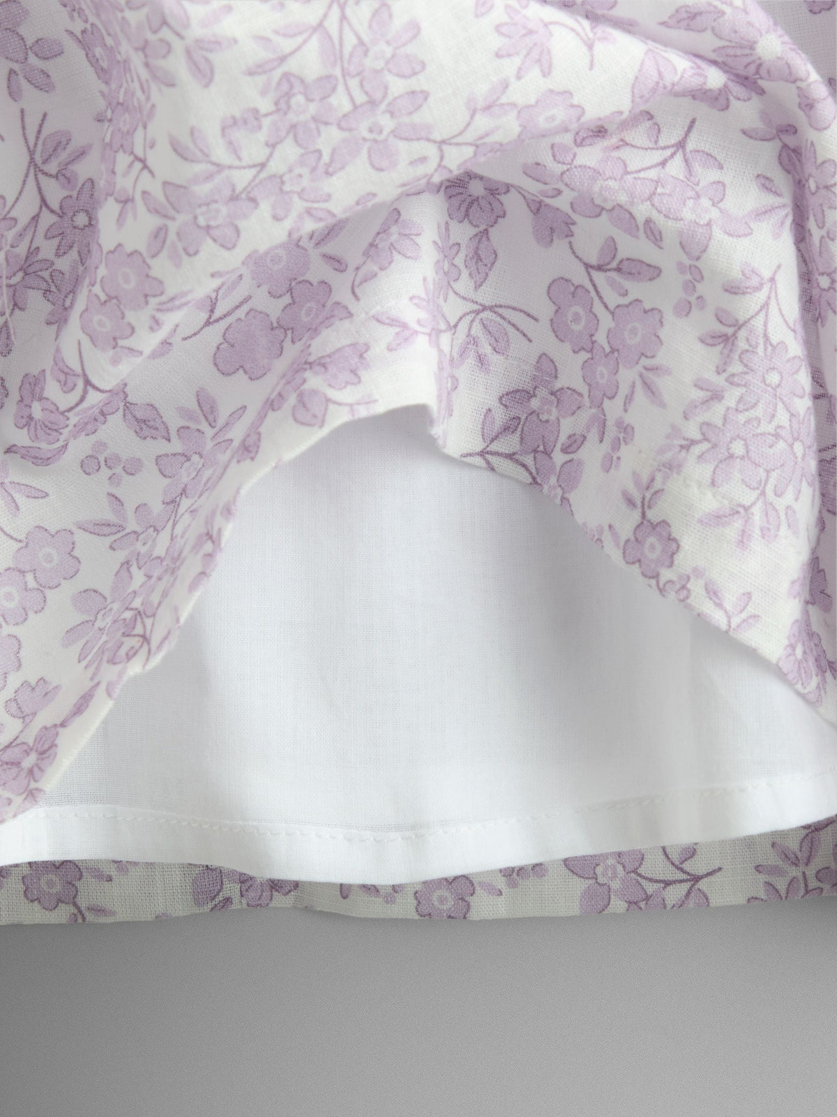 JoJo Maman Bébé Lilac Purple Garden Floral Smocked Woven Dress