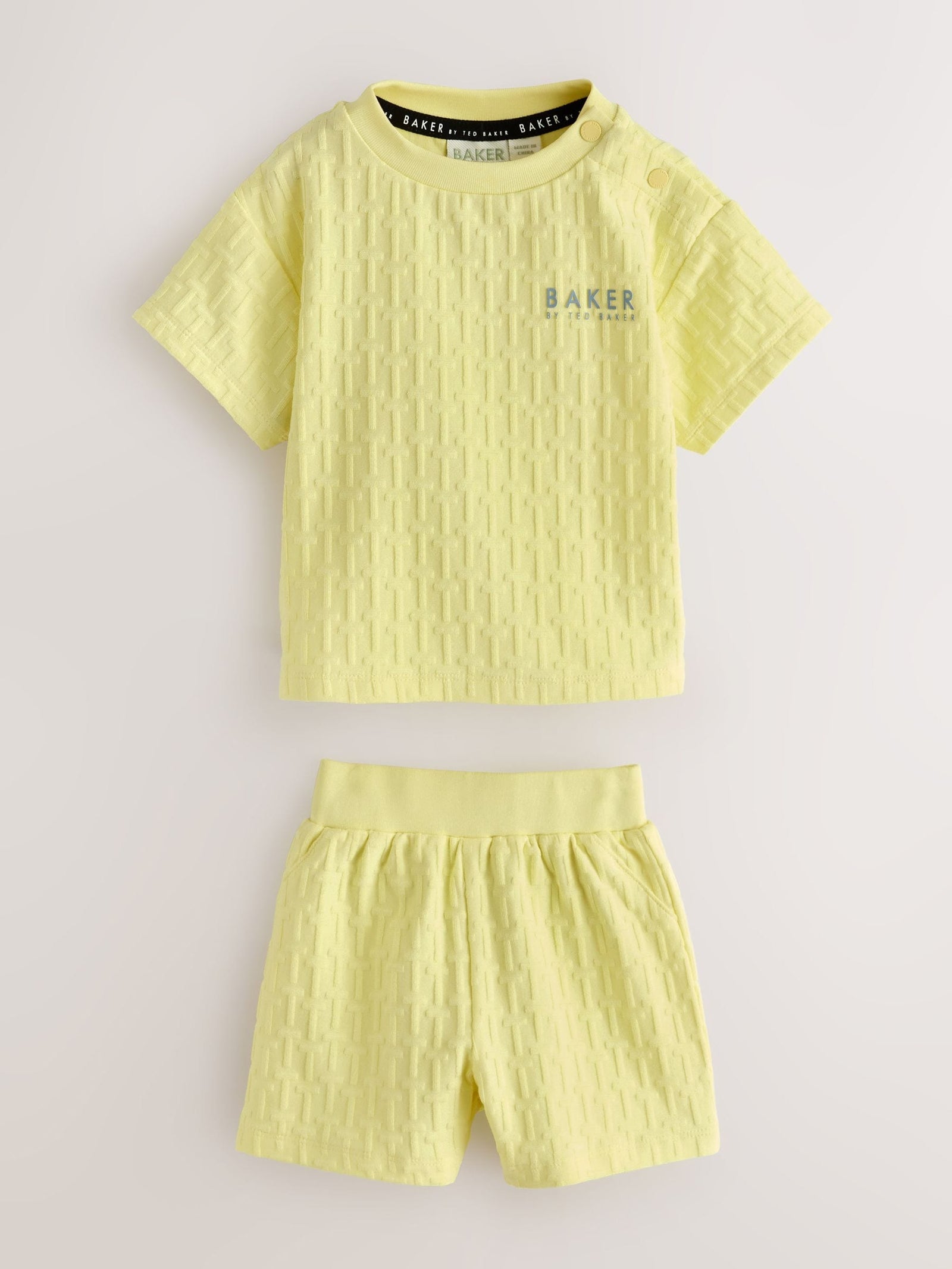 Baker by Ted Baker 'T' Textured T-Shirt and Shorts Set