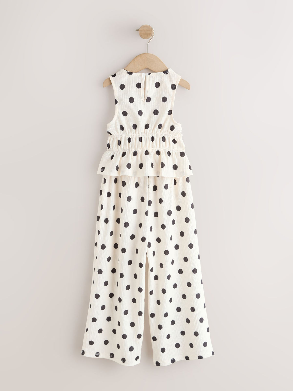 Monochrome Spot Top And Wide Leg Trousers Set (3-16yrs)