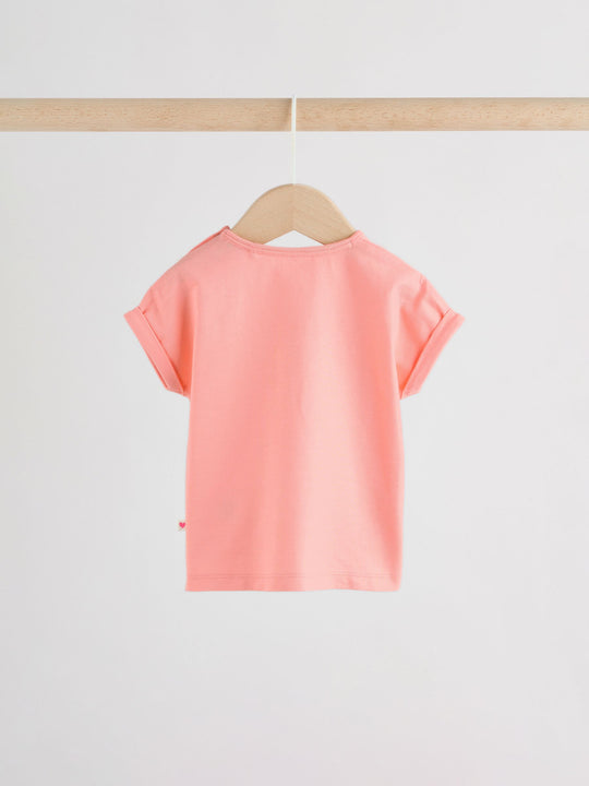 Pink Short Sleeve Baby Top and Short Set 2 Piece (0mths-2yrs)