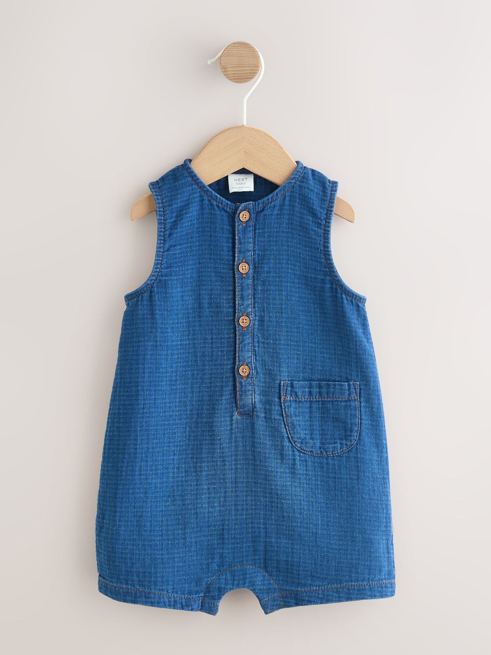 Navy Blue Jersey Baby Rompers (0mths-3yrs)
