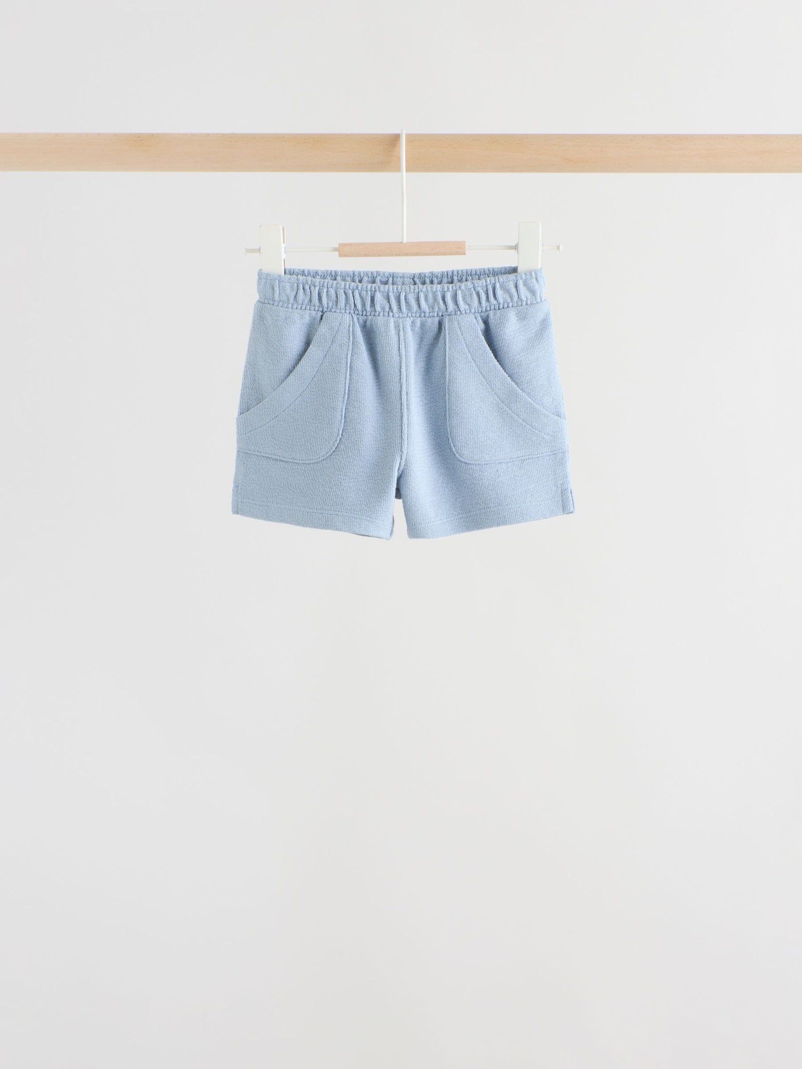 Blue Jersey Baby Shorts 3 Pack (0mths-2yrs)