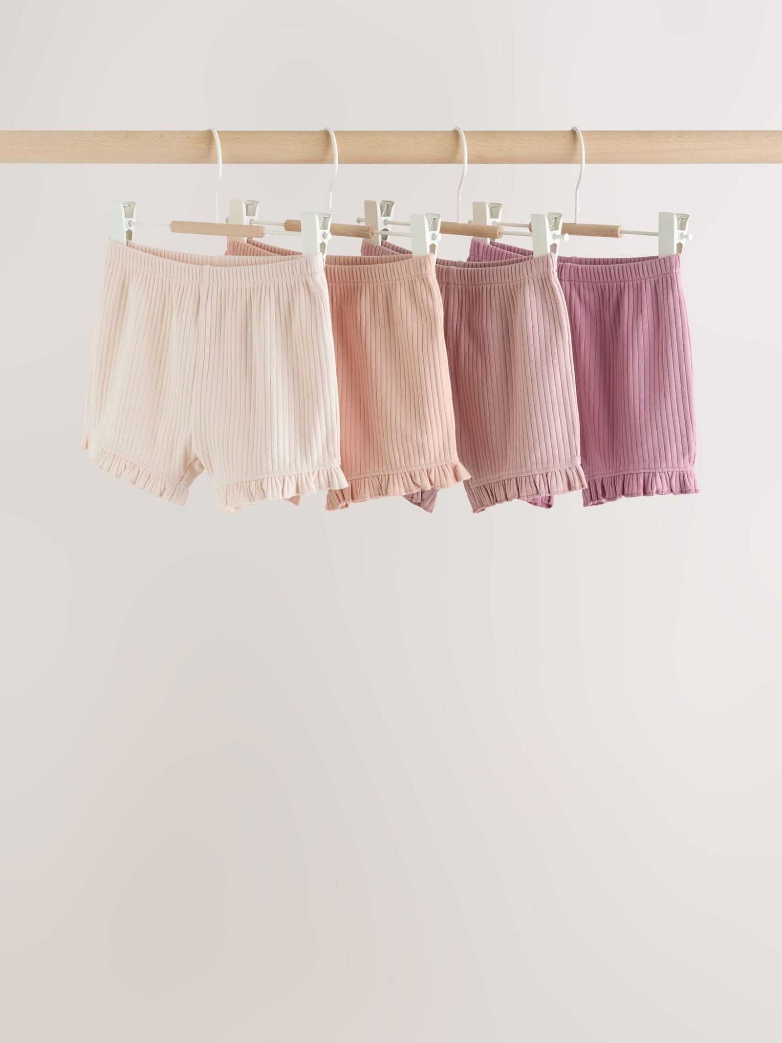 Pink Baby Shorts 4 Pack (0mths-2yrs)