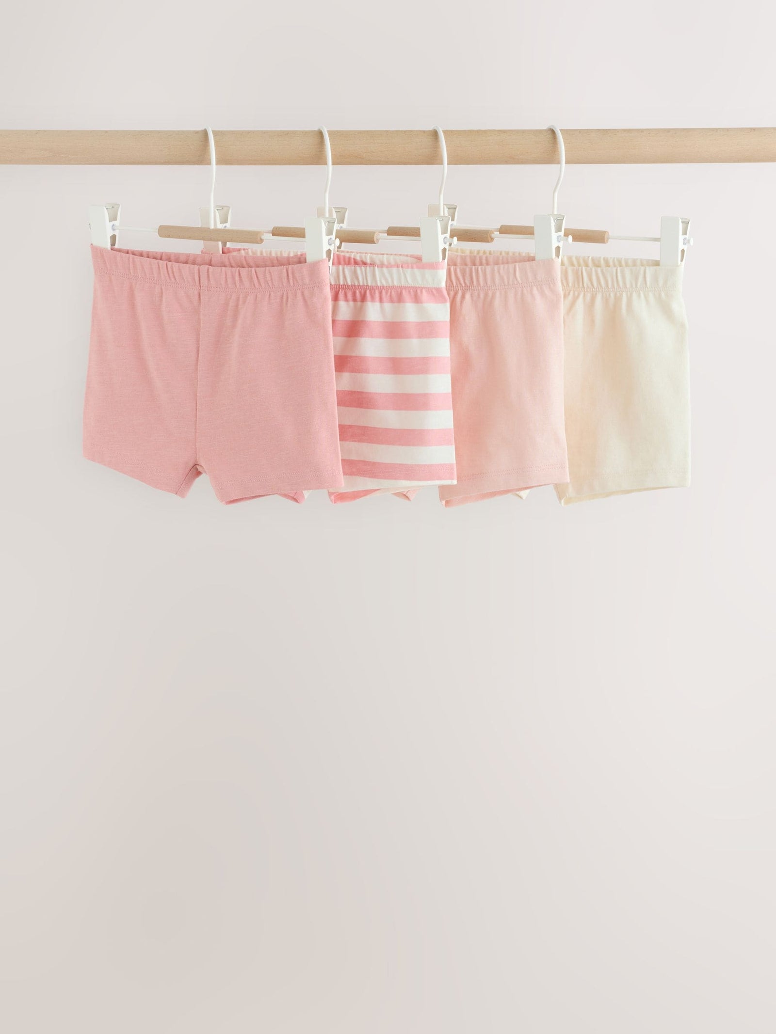 Pink Baby Shorts 4 Pack (0mths-2yrs)