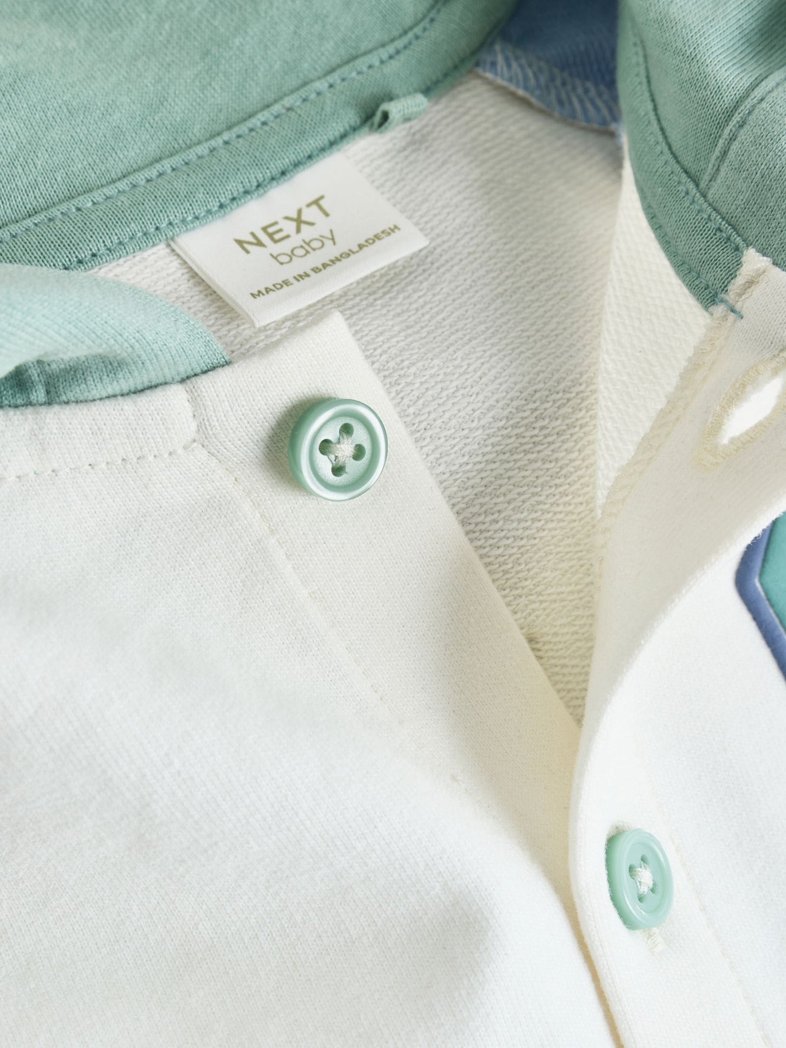 Blue "Little Man" Single Hooded Jersey Baby Rompers