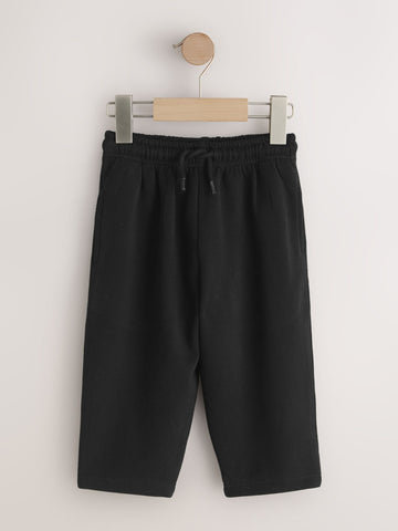Black Wide Fit Soft Touch Jersey Joggers (3mths-7yrs)