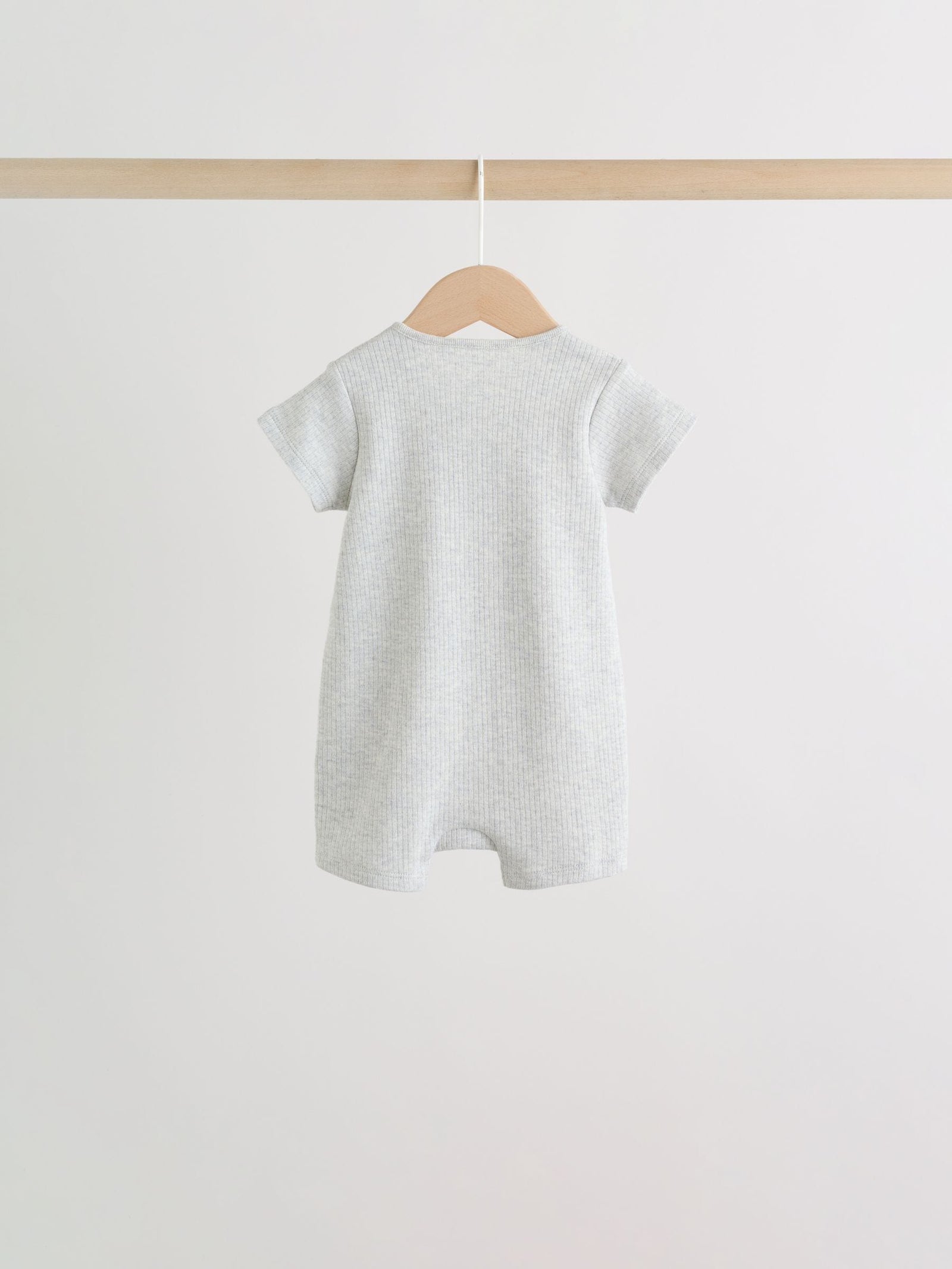 Neutral Two Way Zip Baby Rompers 3 Pack (0mths-3yrs)