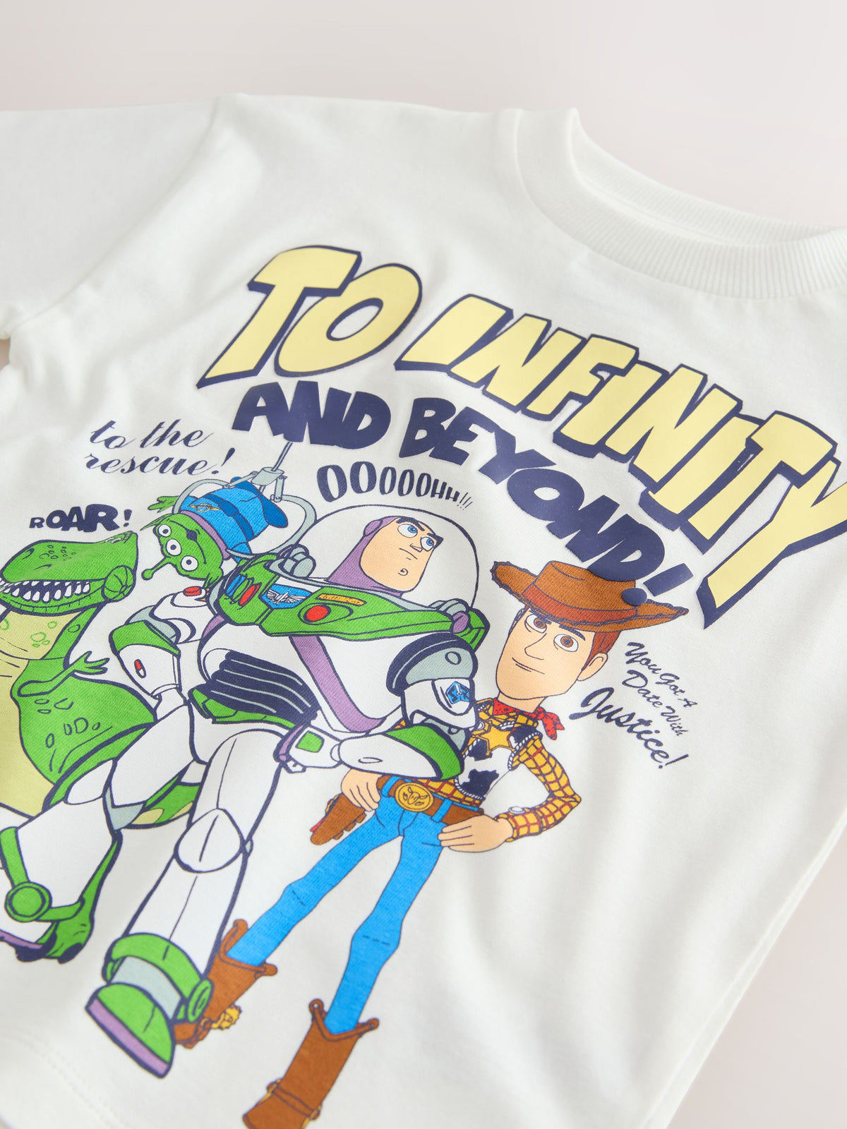 White Toy Story Short Sleeve T-Shirt (3mths-8yrs)