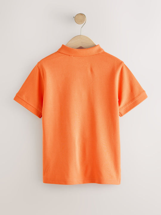 Stag Orange Short Sleeve Polo Shirt (3-16yrs)