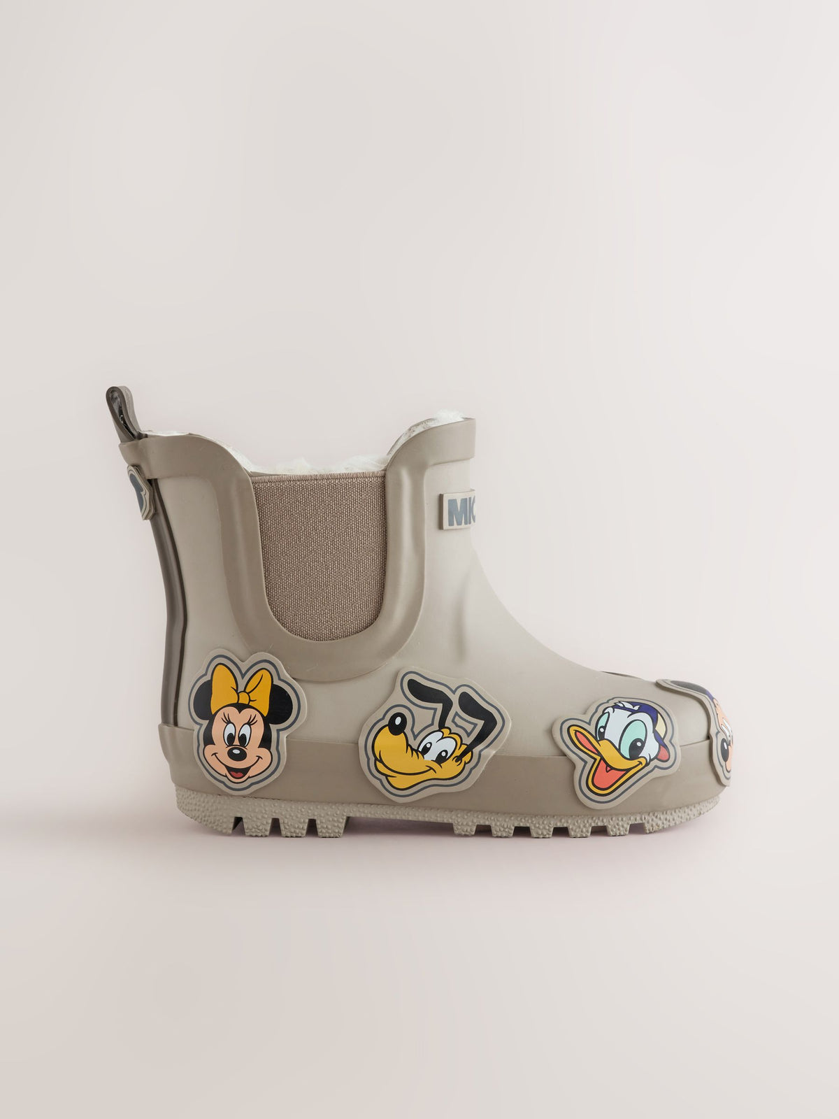 Neutral Mickey and Friends Warm Lined Ankle Wellies