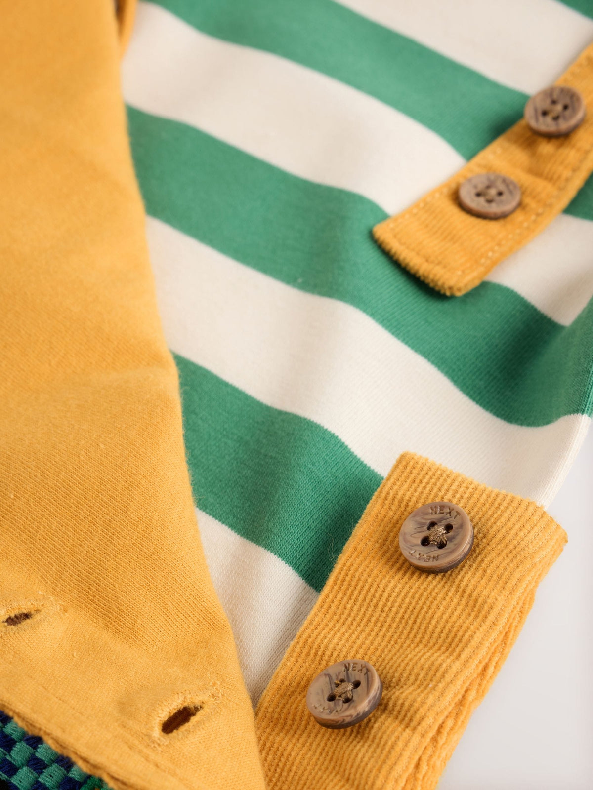 Yellow Transport Cord Dungarees and Bodysuit Baby Set (0mths-3yrs)