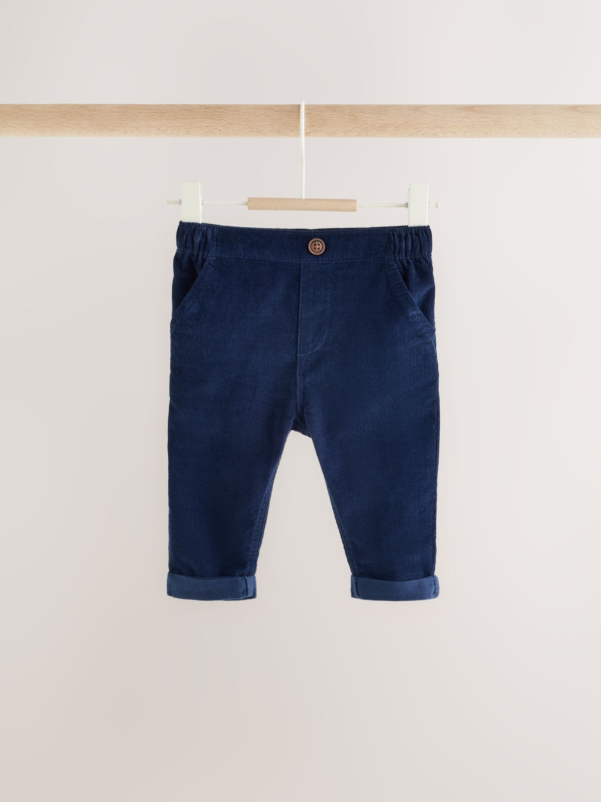 Blue/Cream Stripe Baby Collared Knitted Top and Trousers Set (0mths-2yrs)