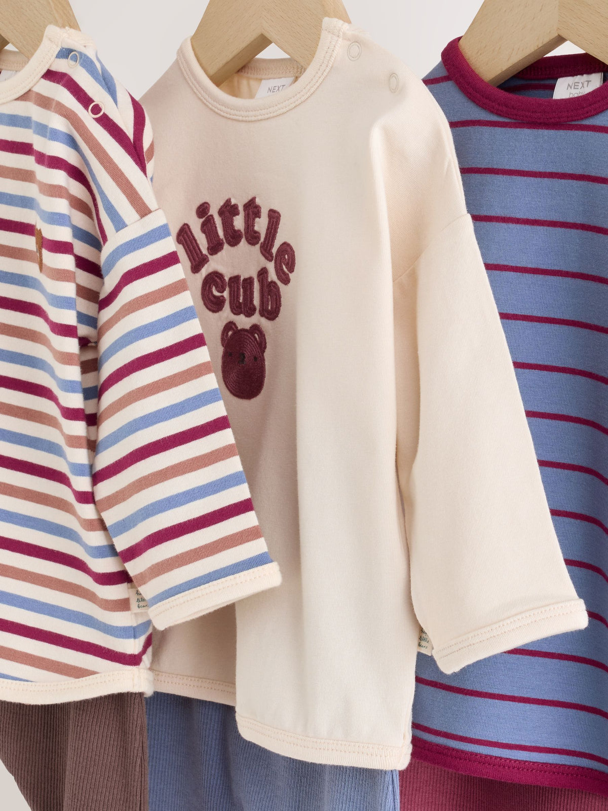 Blue/Brown Bear Baby Top and Leggings Set 6 Piece (0mths-3yrs)